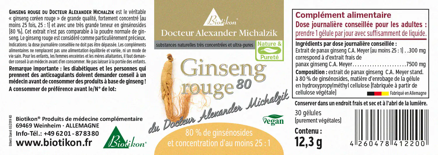 Ginseng du Docteur Alexander Michalzik