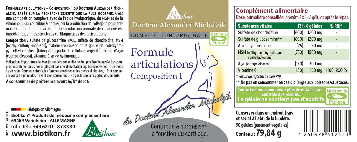 Formule articulations - Composition I