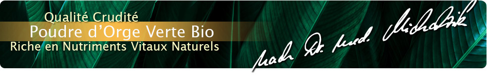 Poudre d'herbe d'orge bio