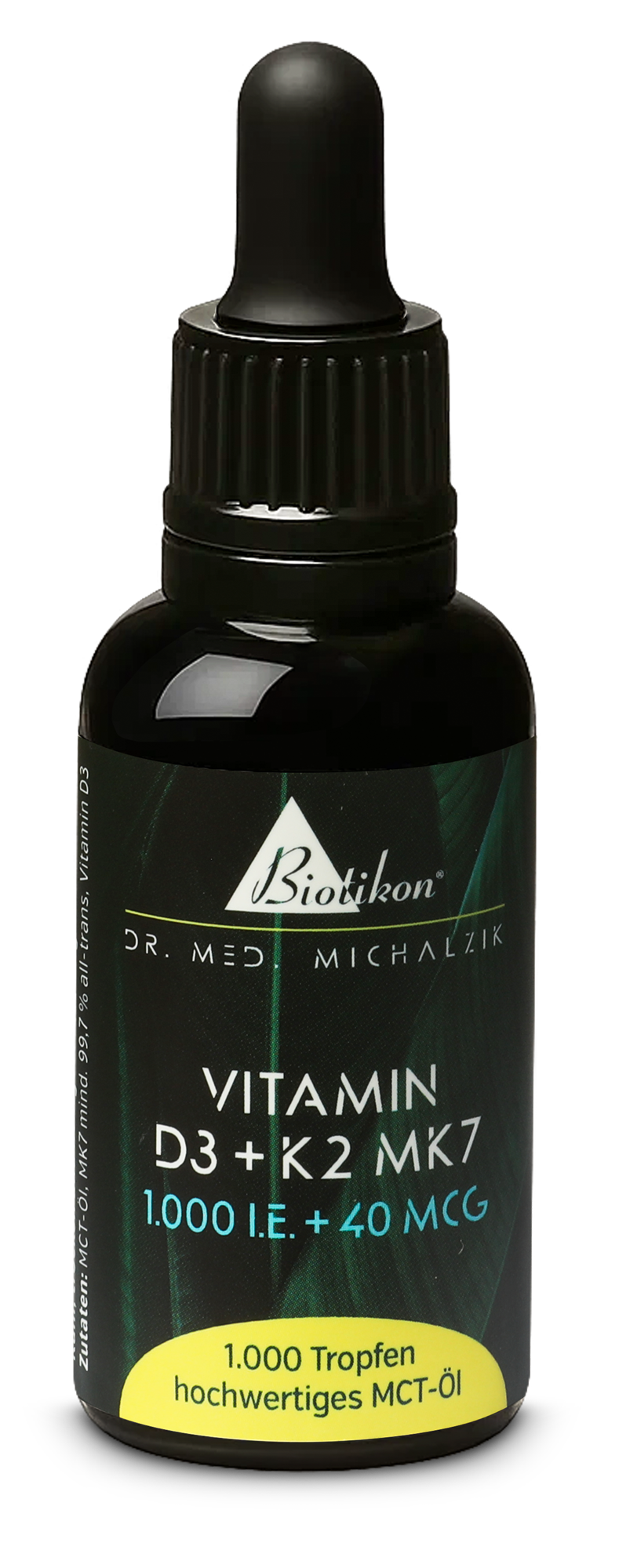 Vitamine D3 + K2 MK7, 1 000 UI + 40 µg (30 ml)