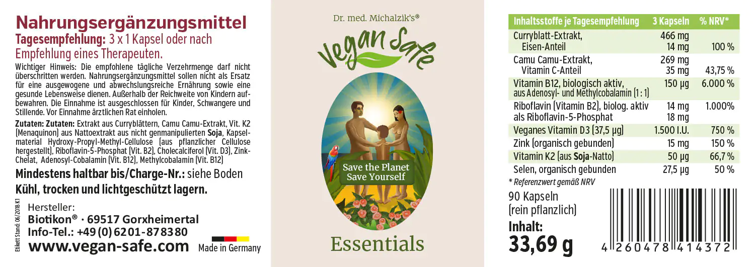 Vegan Safe Essentials