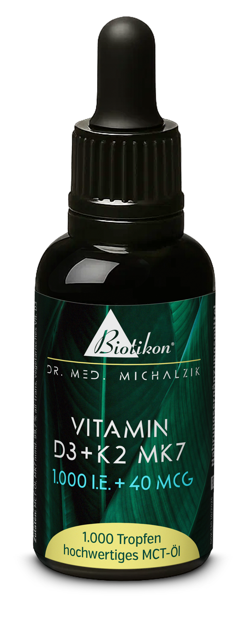 Vitamine D3 K2 - 1000 UI 40 mcg flacon classique Vitamine D3 K2 - 1000 UI 40 mcg flacon classique