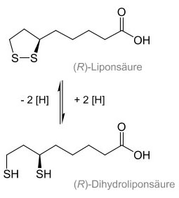 Acide alpha-lipoique formule structurelle Acide alpha-lipoique formule structurelle