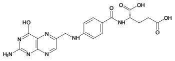 Formule structurelle de l'acide folique