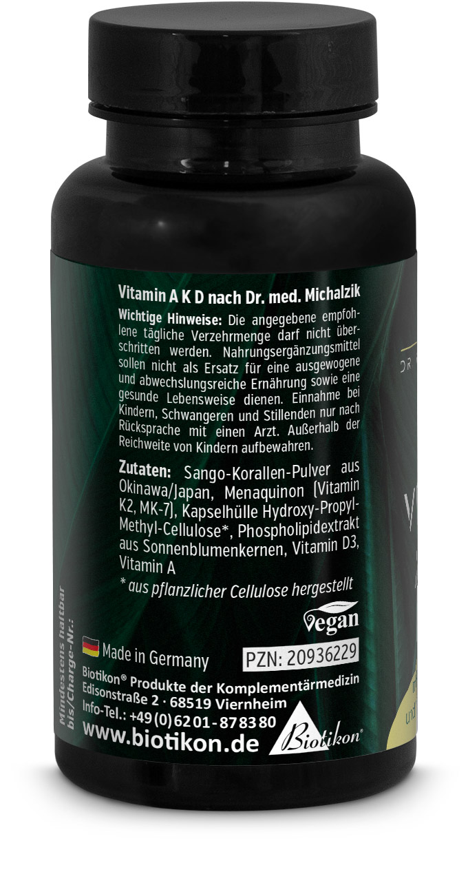 Vitamine A K D Illustration du dosage Dos arrière 1