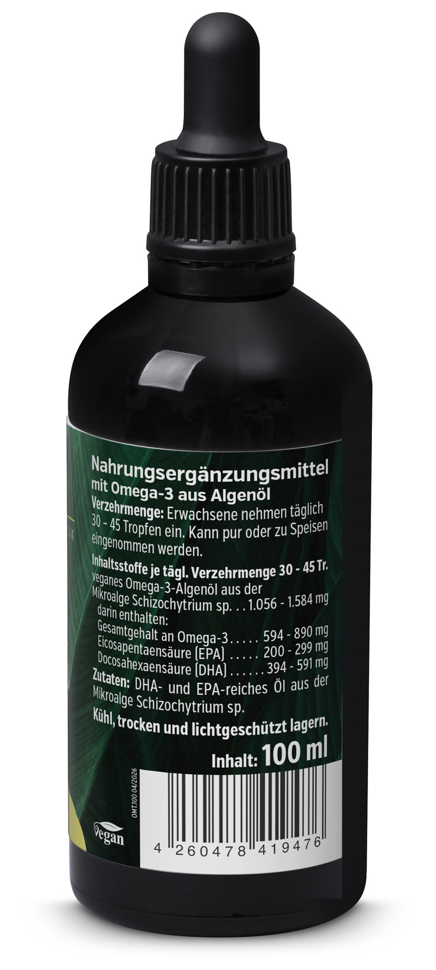 Huile d’Algues Oméga-3 Végane