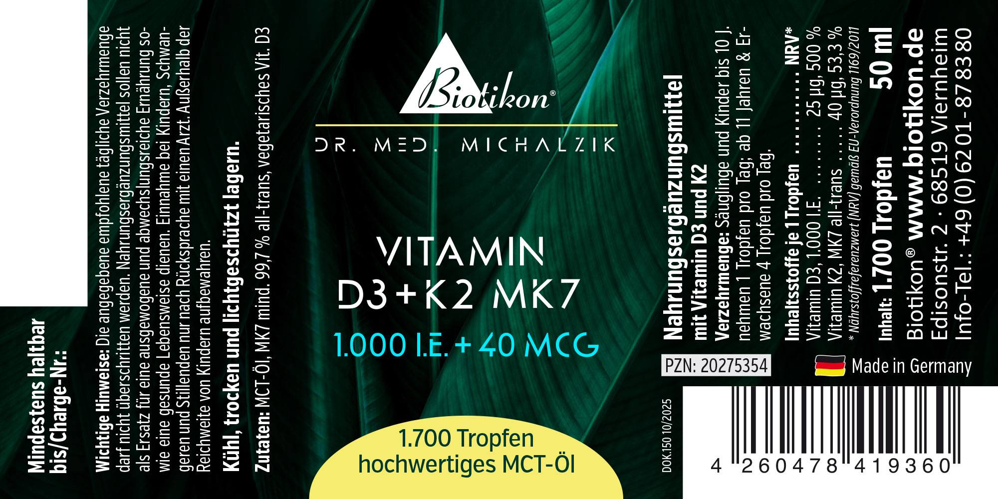 Vitamine D3 K2-1000IE étiquette conventionnelle (1) Vitamine D3 K2-1000IE étiquette conventionnelle (1)