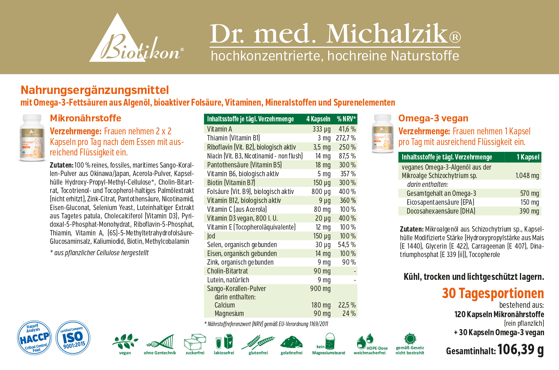 Capsules de Micronutriments - 120 Comprimés Complément alimentaire dans un emballage opaque, 120 capsules, formule riche en micronutriments, capsules blanches.