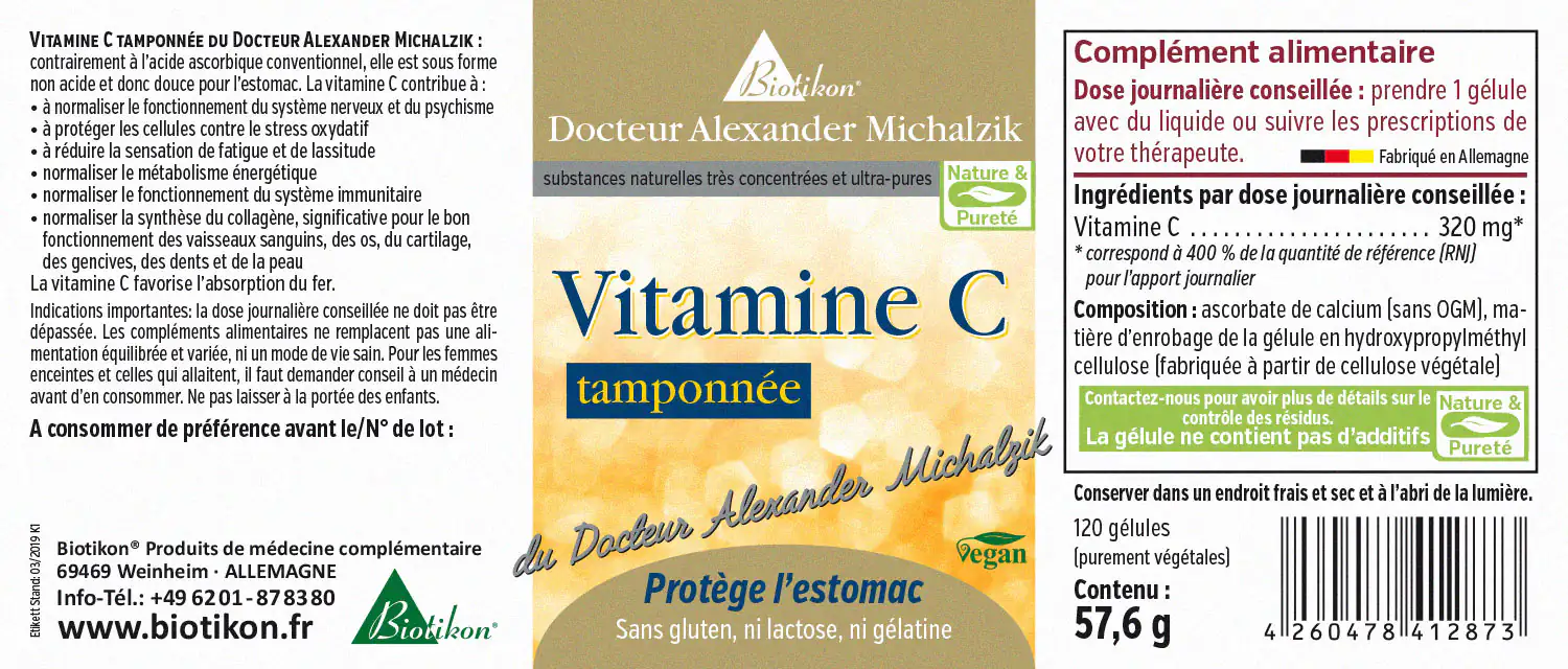 Vitamine C, tamponnée