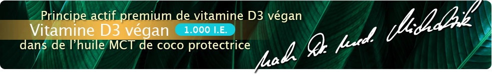 Vitamine D3 1 000 UI gouttes véganes (30 ml)