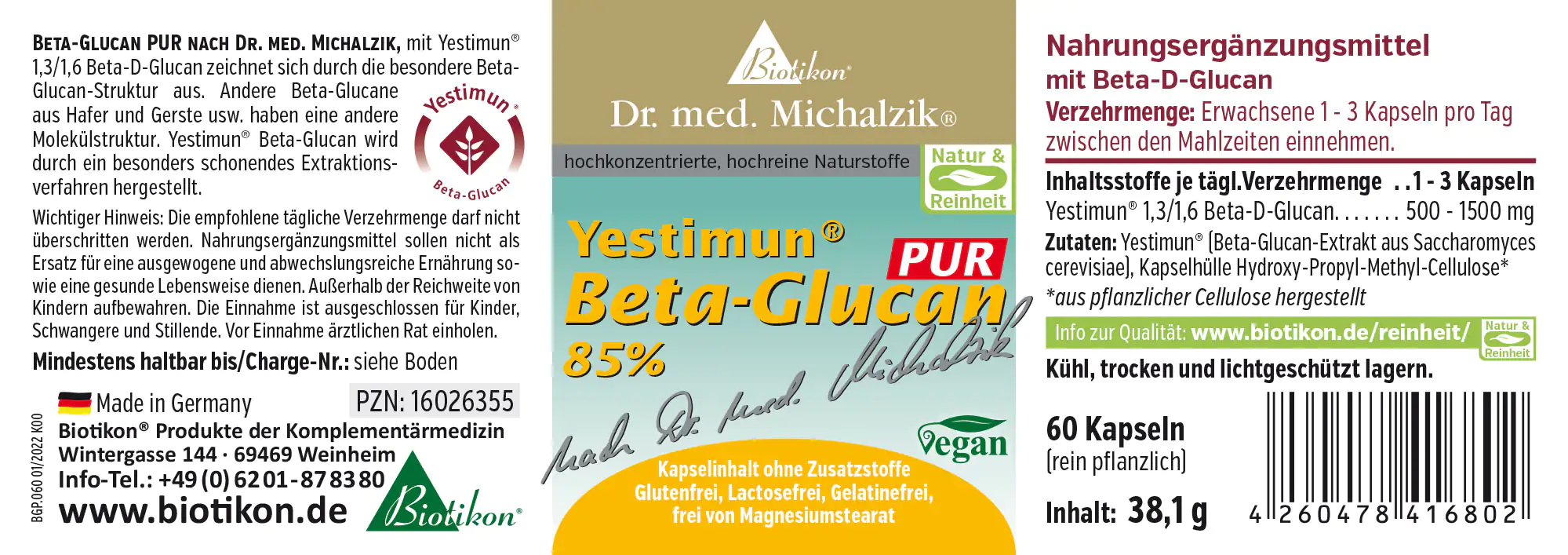 Bêta-glucane 85 PUR