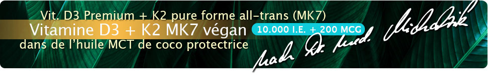 Vitamine D3 + K2 MK7 10 000 UI + 200 mcg gouttes véganes