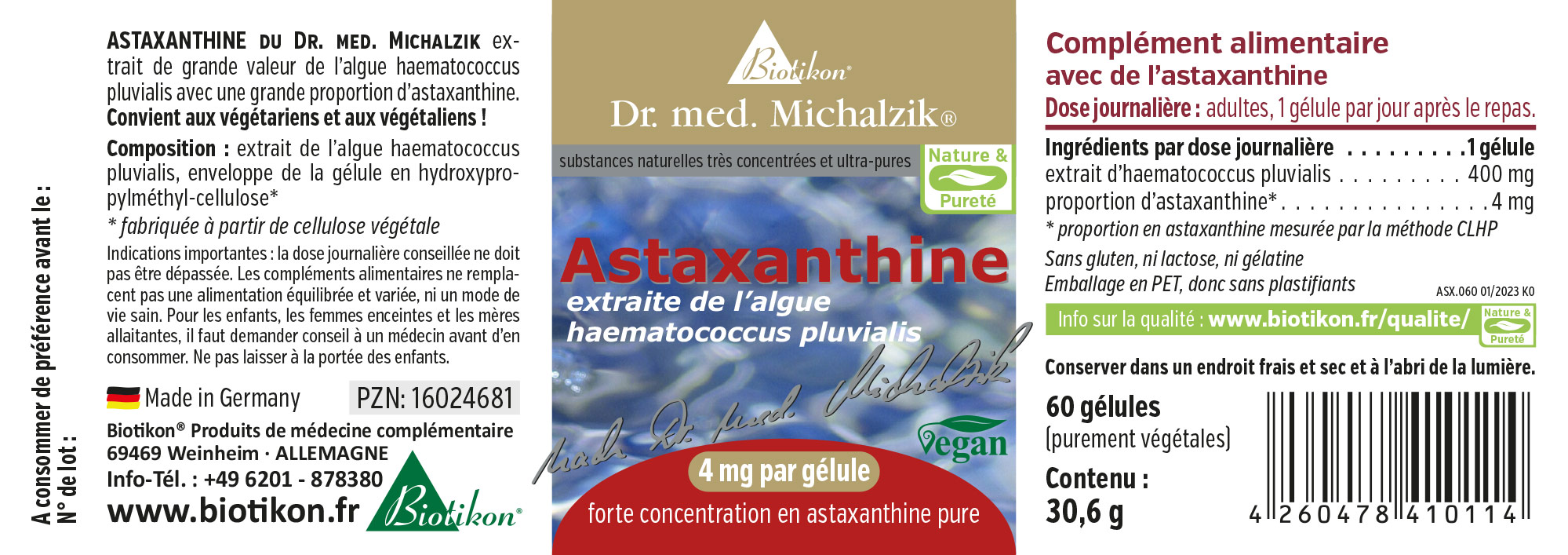 Astaxanthine du Docteur Alexander Michalzik
