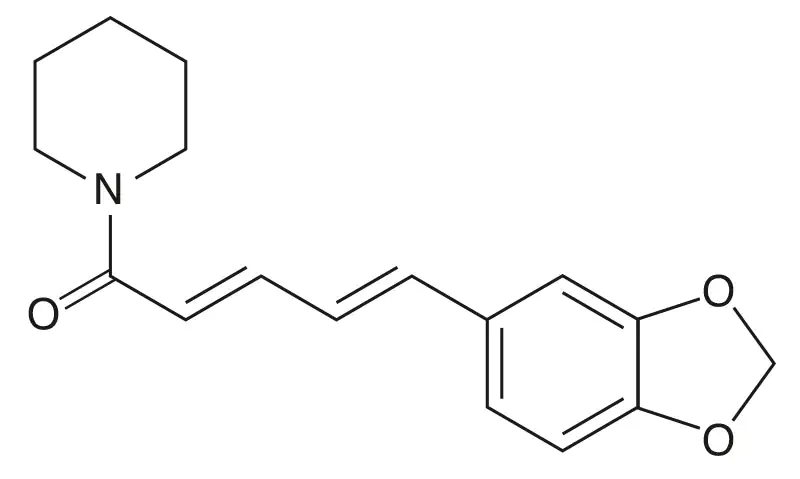 Formule structurelle pipérine Formule structurelle pipérine
