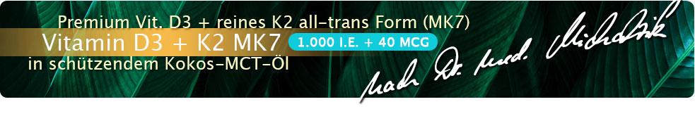 Vitamine D3 + K2 MK7 1 000 UI + 40 µg gouttes (30 ml)